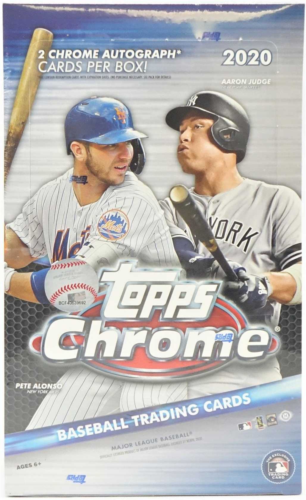 2020 Topps Chrome Baseball Hobby 12 Box Case