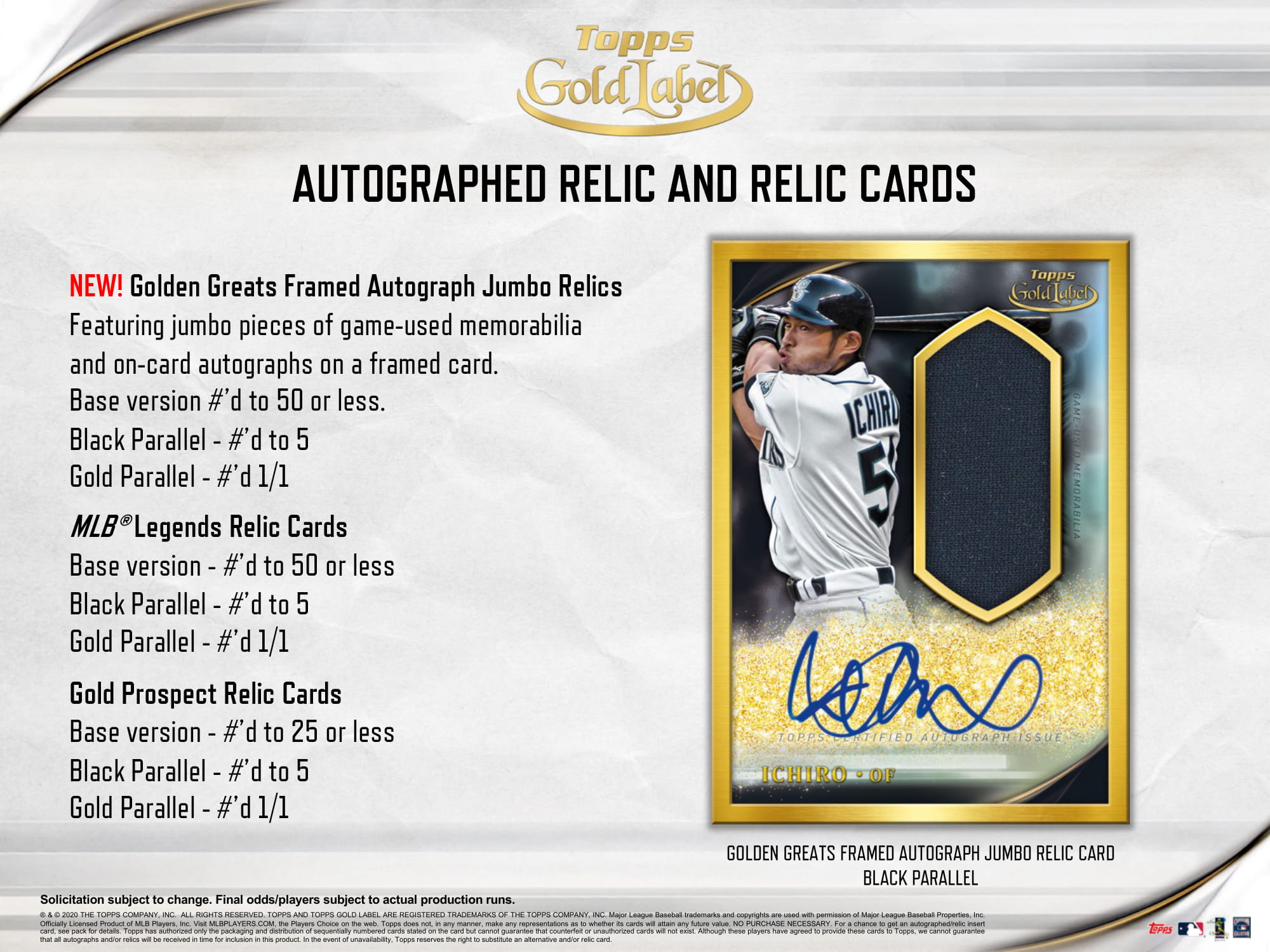 2020 Topps Gold Label Baseball Hobby Box