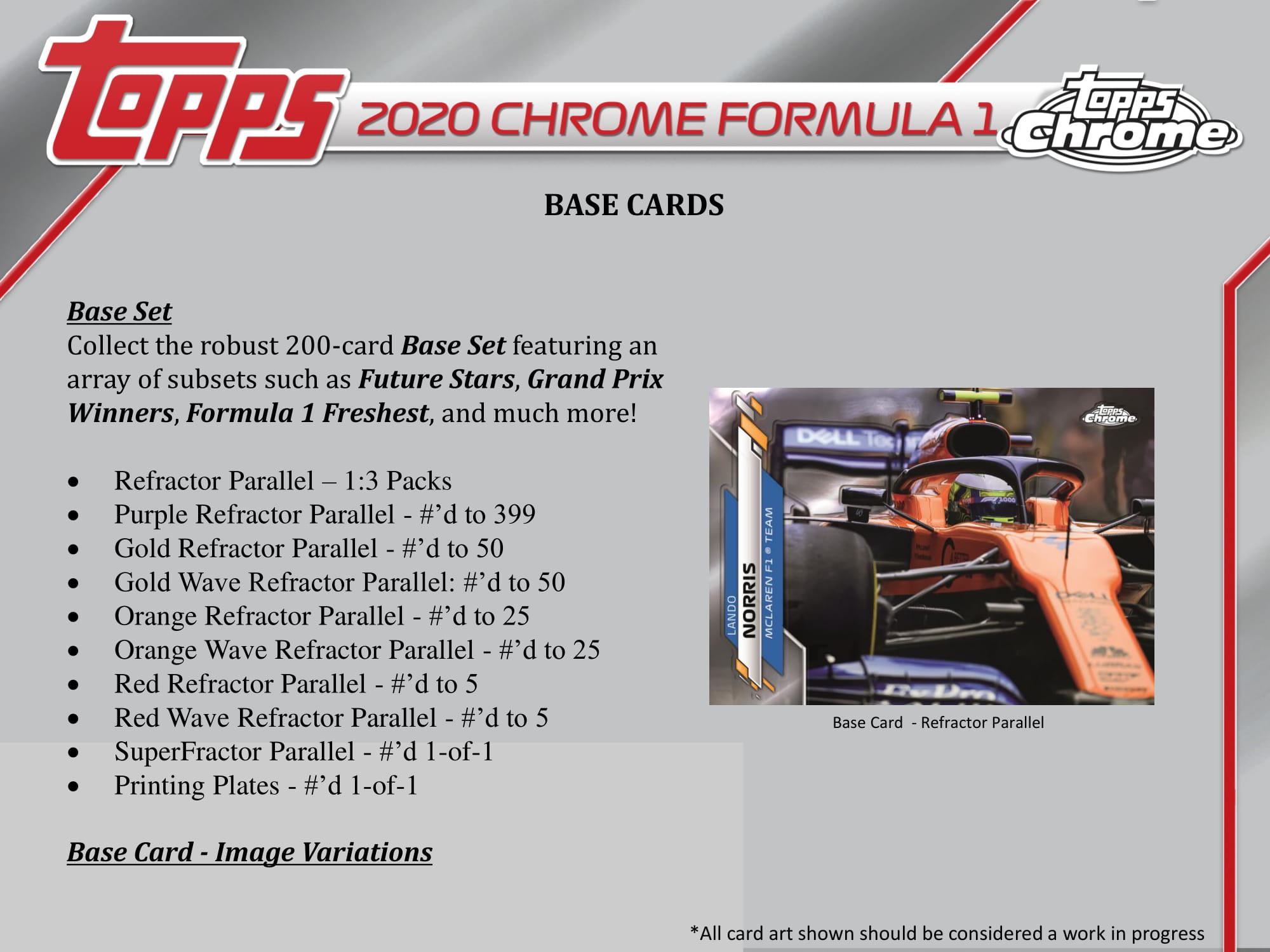 2020 Topps Chrome formula 1 未開封ボックス 2020 Topps Chrome Formula 1 F1 Racing 1 Pack Hobby 4 Cards