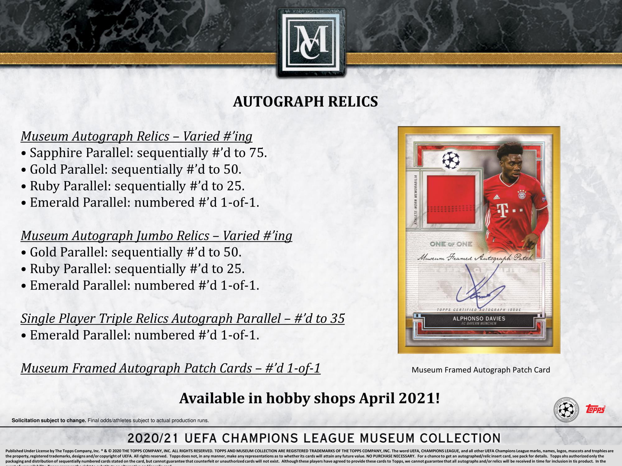 2020/21 Topps UEFA Champions League Museum Collection Soccer Hobby Box