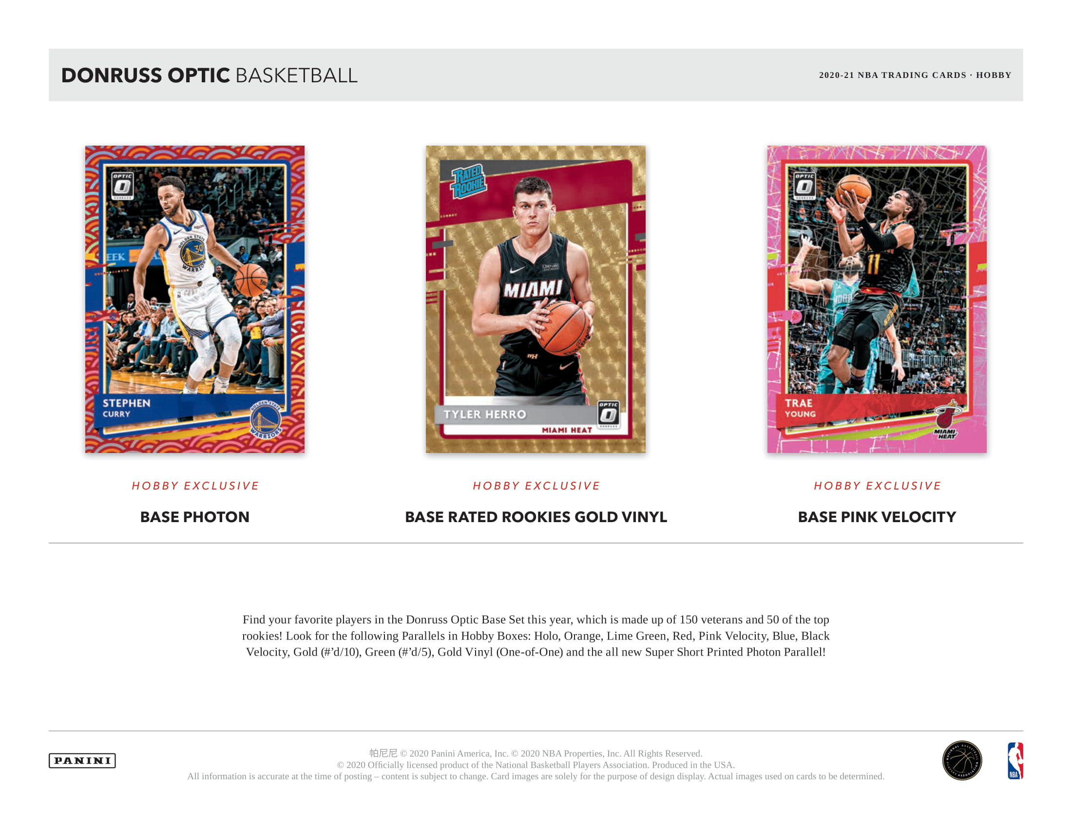 2020/21 Panini Donruss Optic Basketball Hobby Box