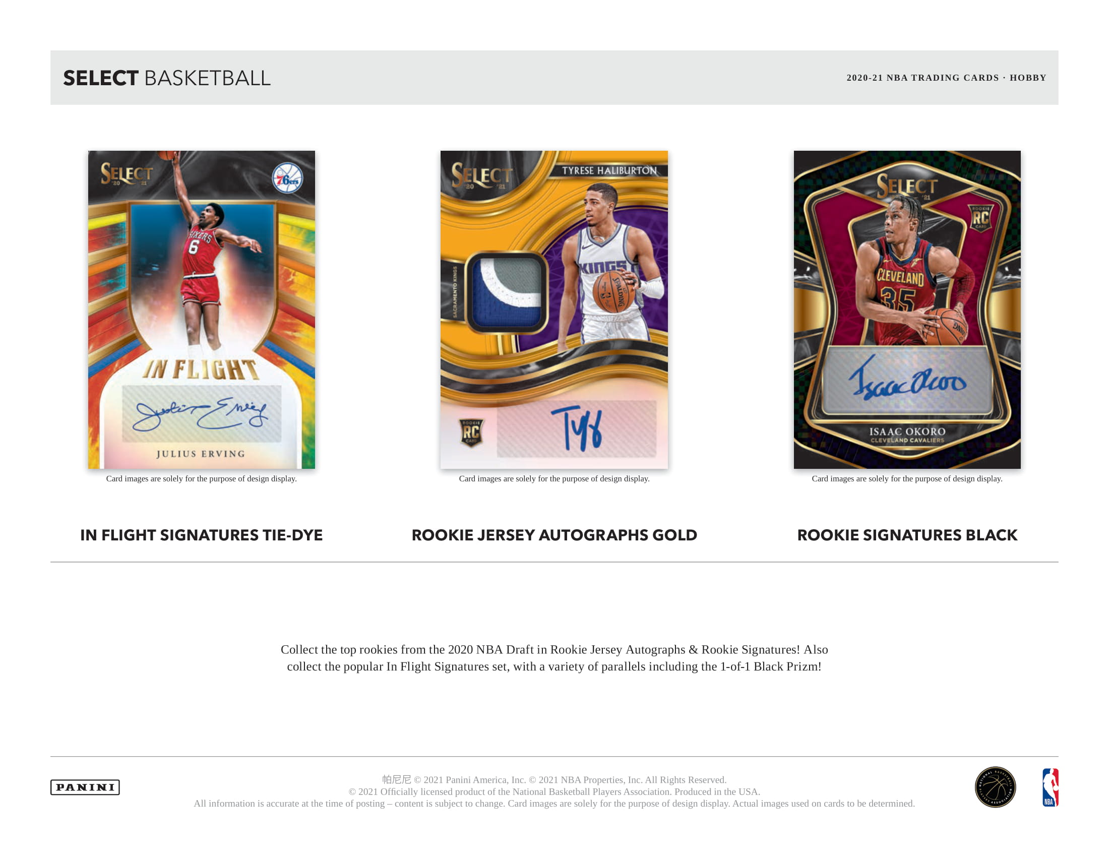 2020/21 Panini Select Basketball Hobby Box