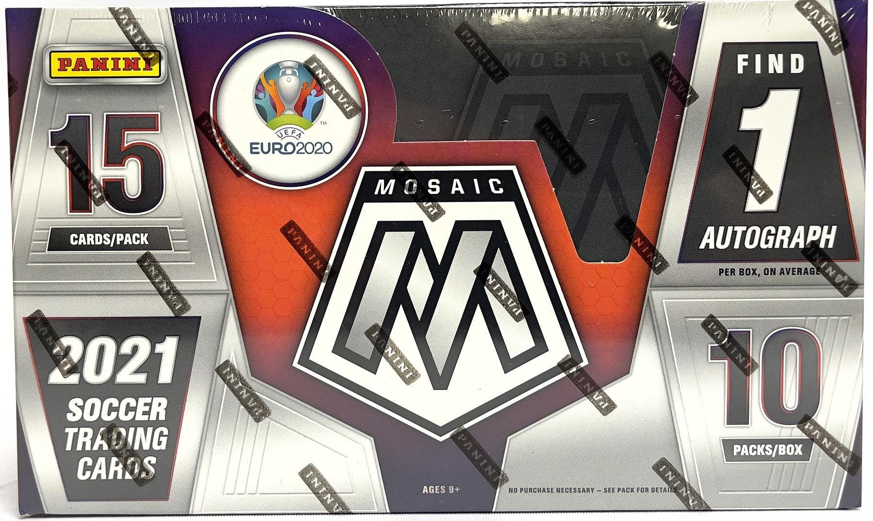 2020/21 Panini Mosaic UEFA Euro Soccer Hobby Box