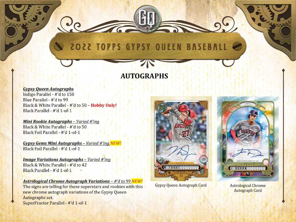 2022 Topps Gypsy Queen Baseball Hobby 10 Box Case