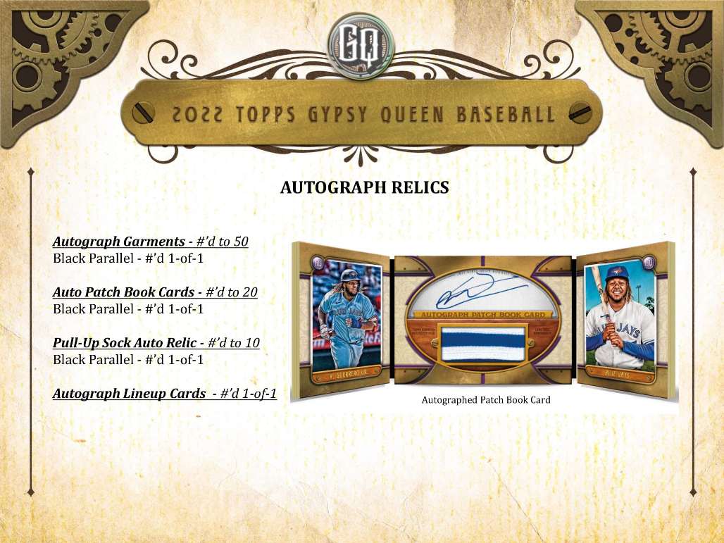 2022 Topps Gypsy Queen Baseball Hobby 10 Box Case