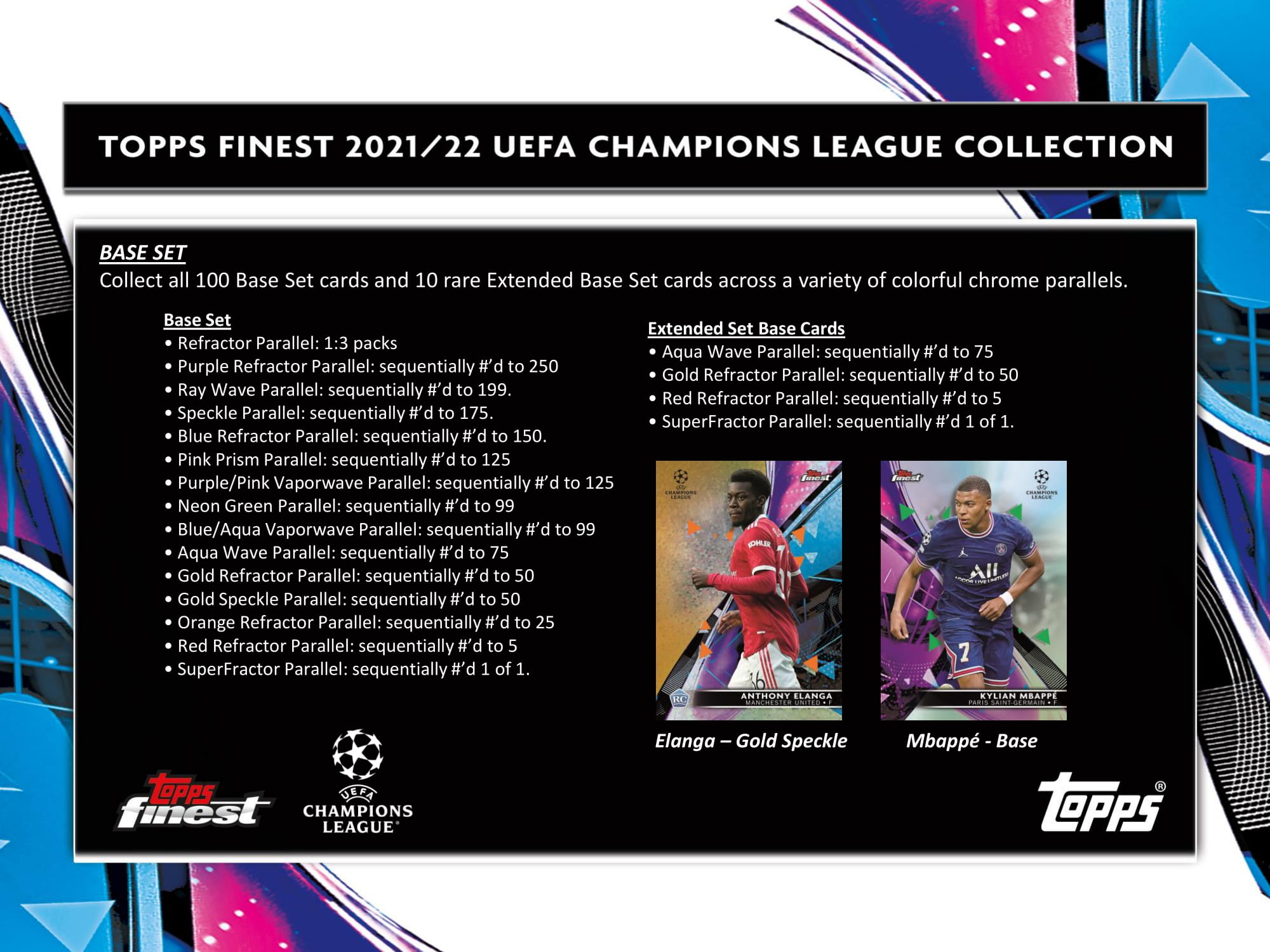 Topps Finest 2021/22 UEFA Champions League Soccer Hobby Box of