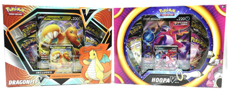 Pokemon Dragonite V / Hoopa V Box - Set of 2