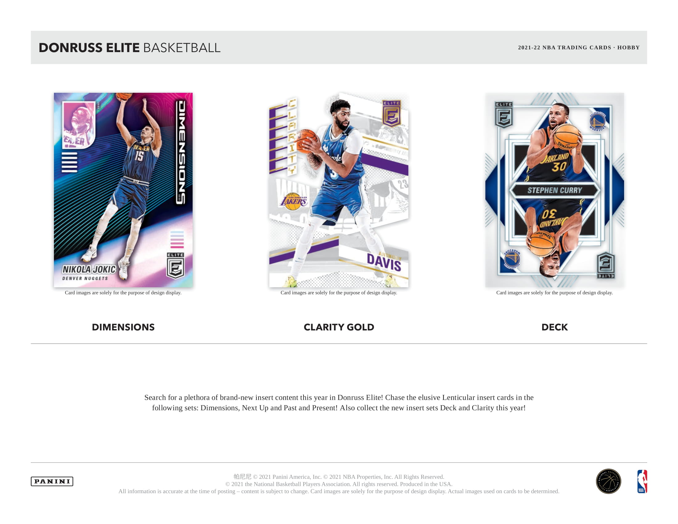 2021/22 Panini Donruss Elite Basketball Hobby Box