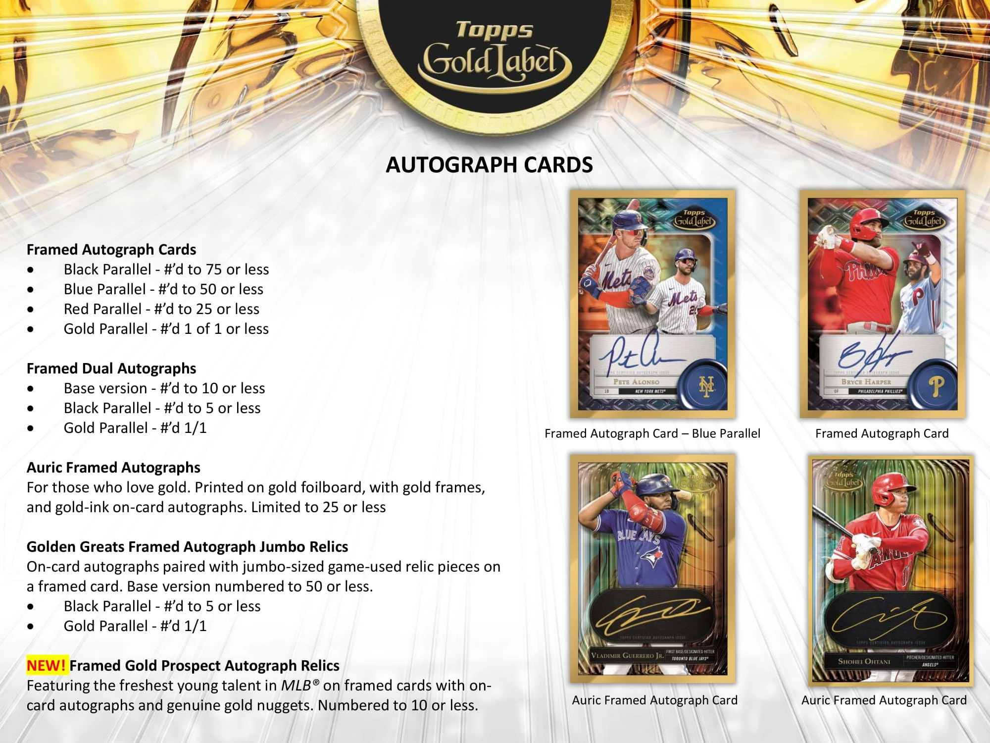 2022 Topps Gold Label Baseball Hobby 16 Box Case