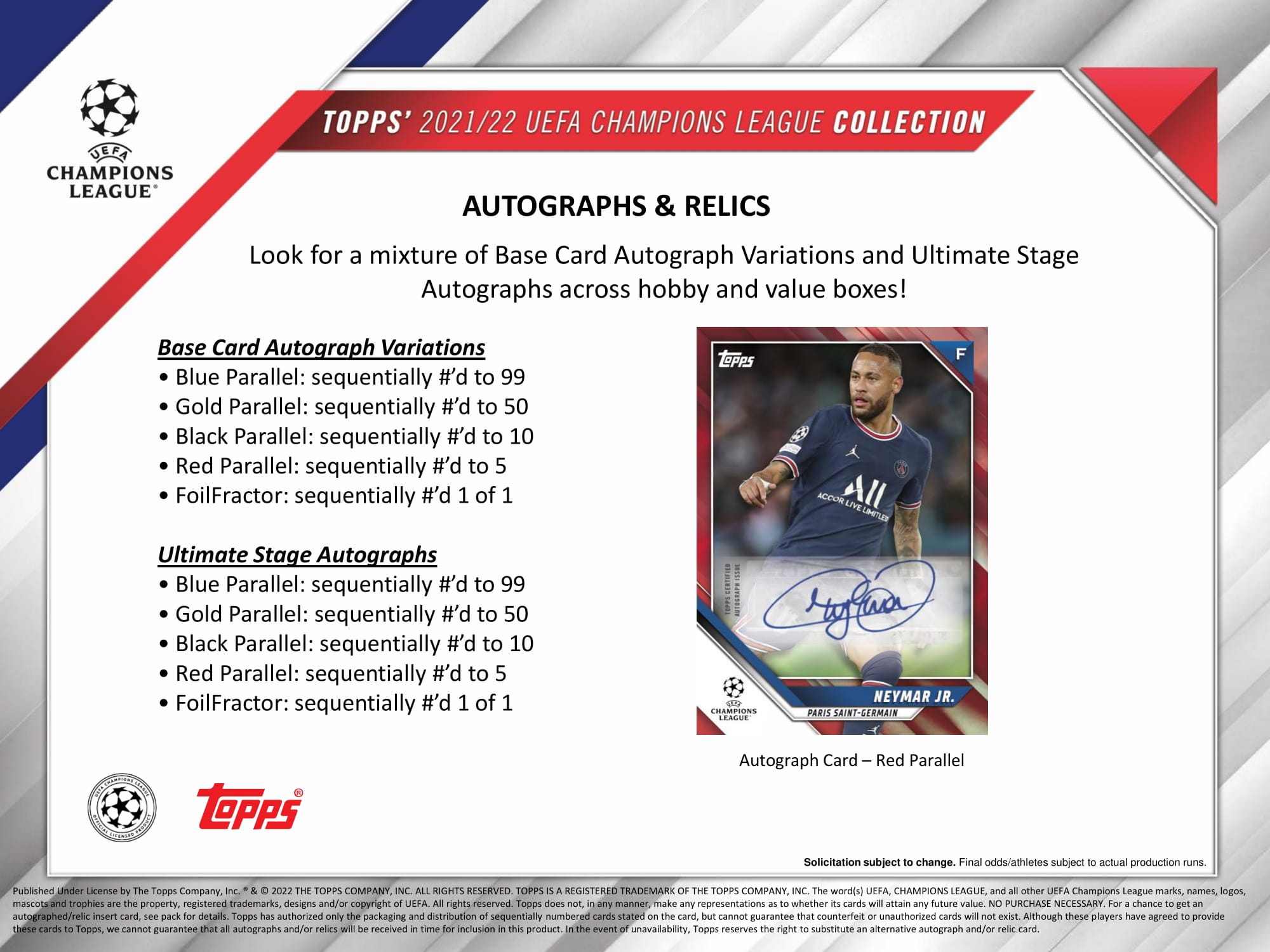 2021/22 Topps UEFA Champions League Collection Soccer Hobby 12 Box
