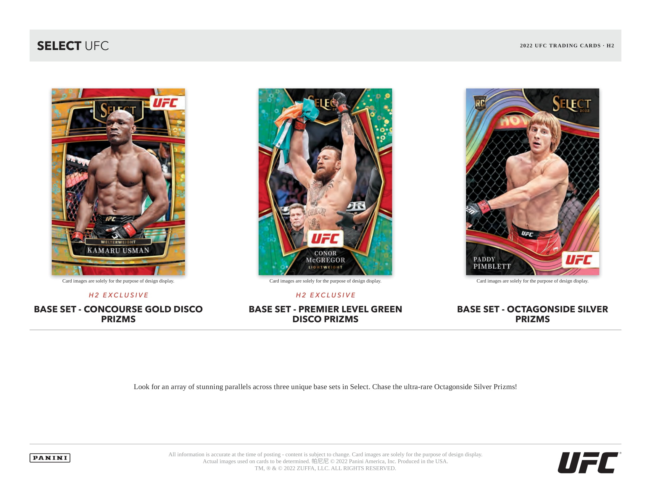 2022 Panini Select UFC H2 Hobby Hybrid Box