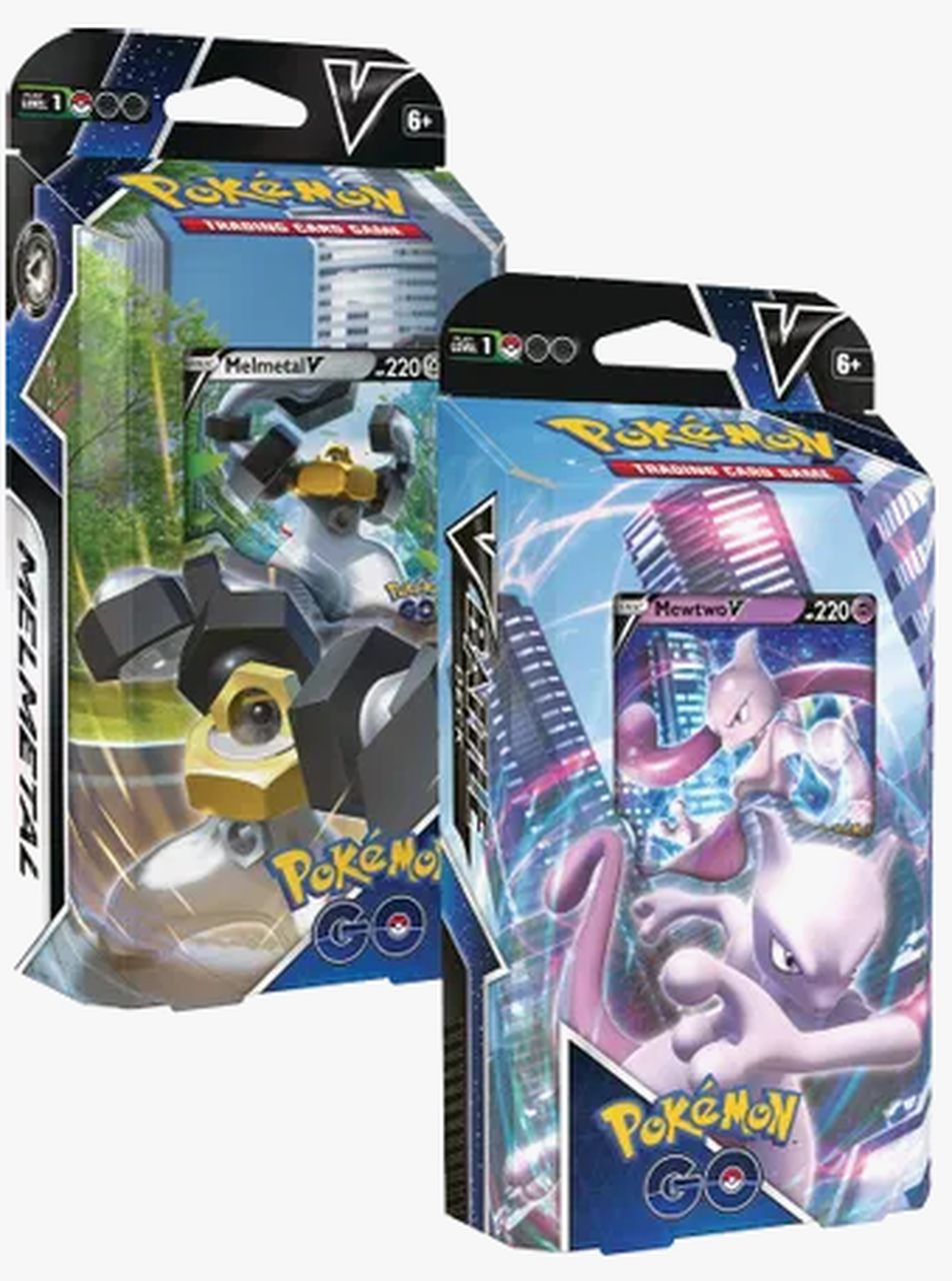 Pokemon Go Mewtwo V / Melmetal V Battle Deck Set of 2