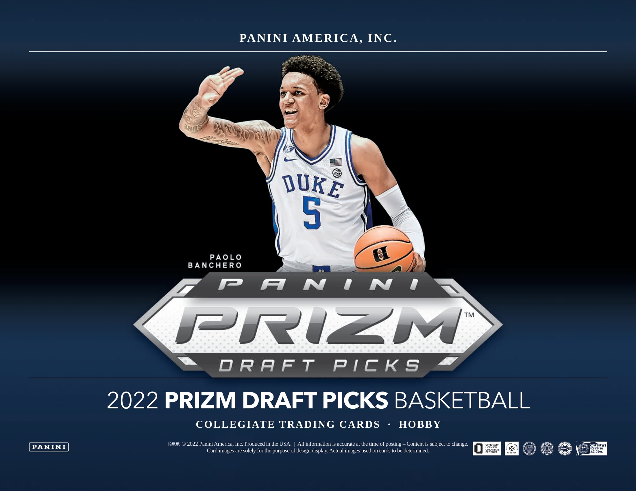 2022/23 Panini Prizm Collegiate Draft Picks Basketball Hobby Box
