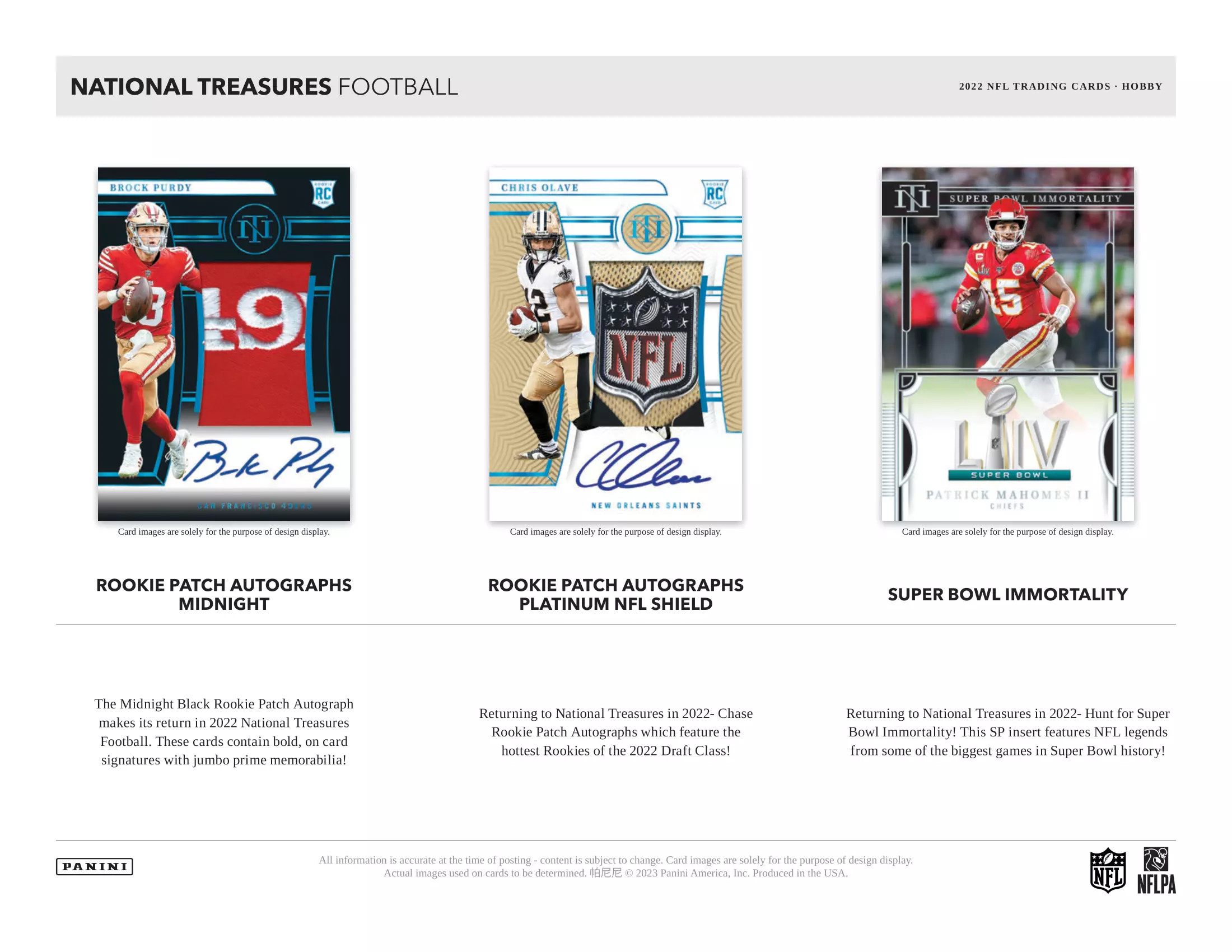 2022 Panini National Treasures Football Hobby Box