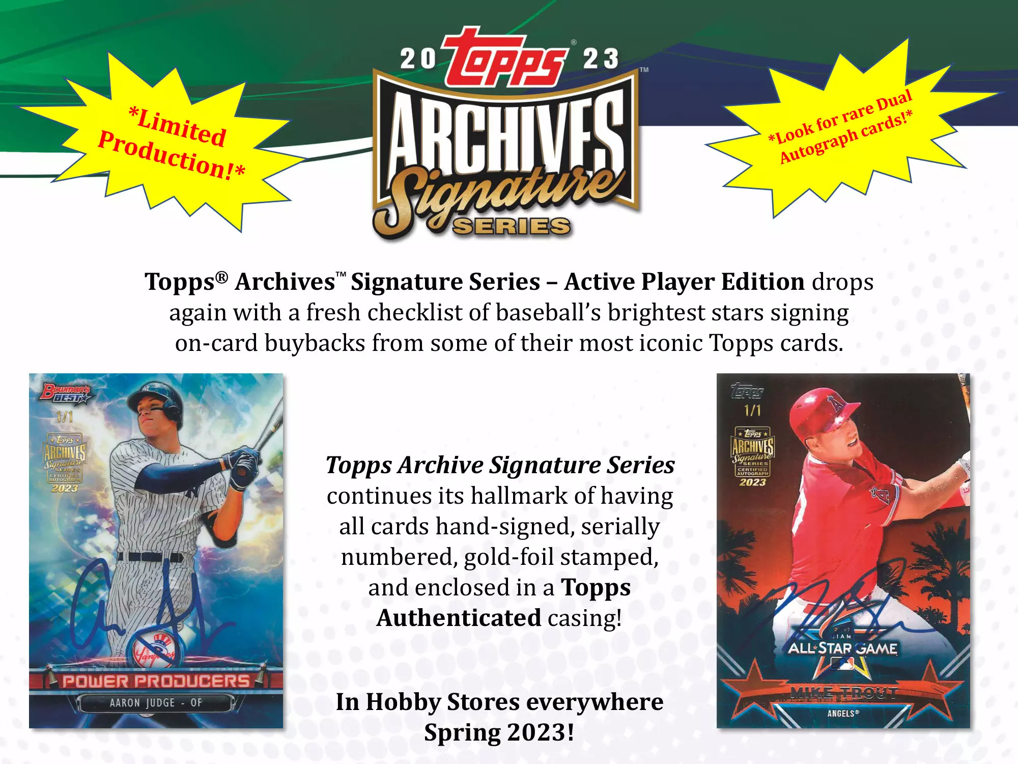 素晴らしい外見 Archives Signature Topps [新品未開封