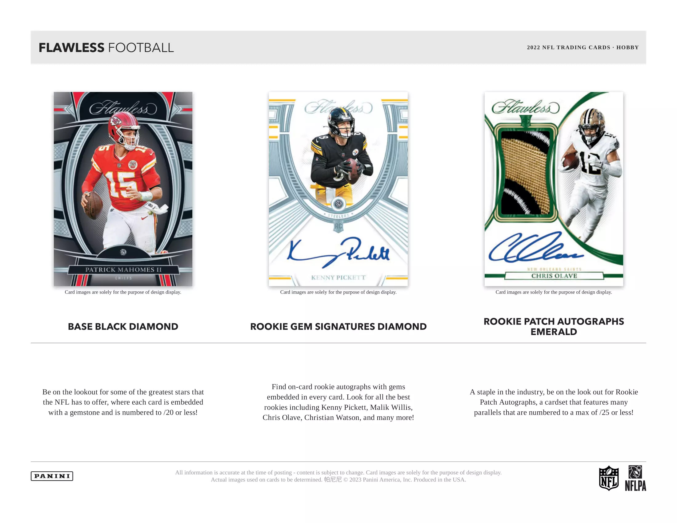 2022 Panini Flawless Football Hobby 2 Box Case