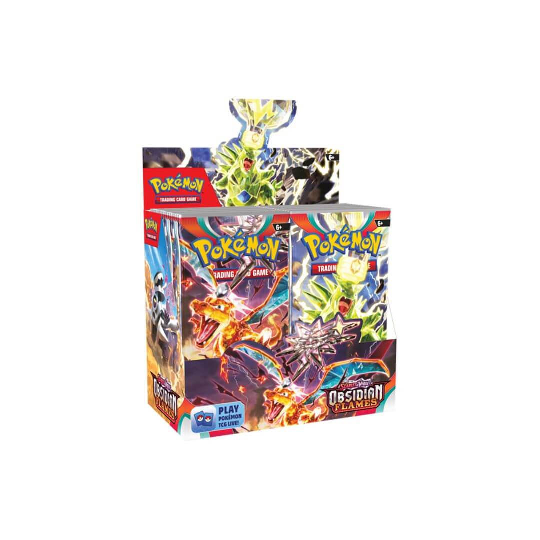 pokemon obsidian flames booster box case Pokemon: Scarlet & Violet: Obsidian Flames Booster Bundle main image 0