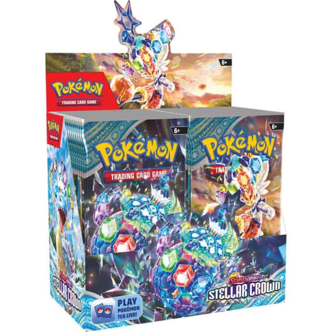 pokemon booster box case of 6 Mega Evolution Enhanced Display sealed boxes Pokemon Scarlet & Violet: Stellar