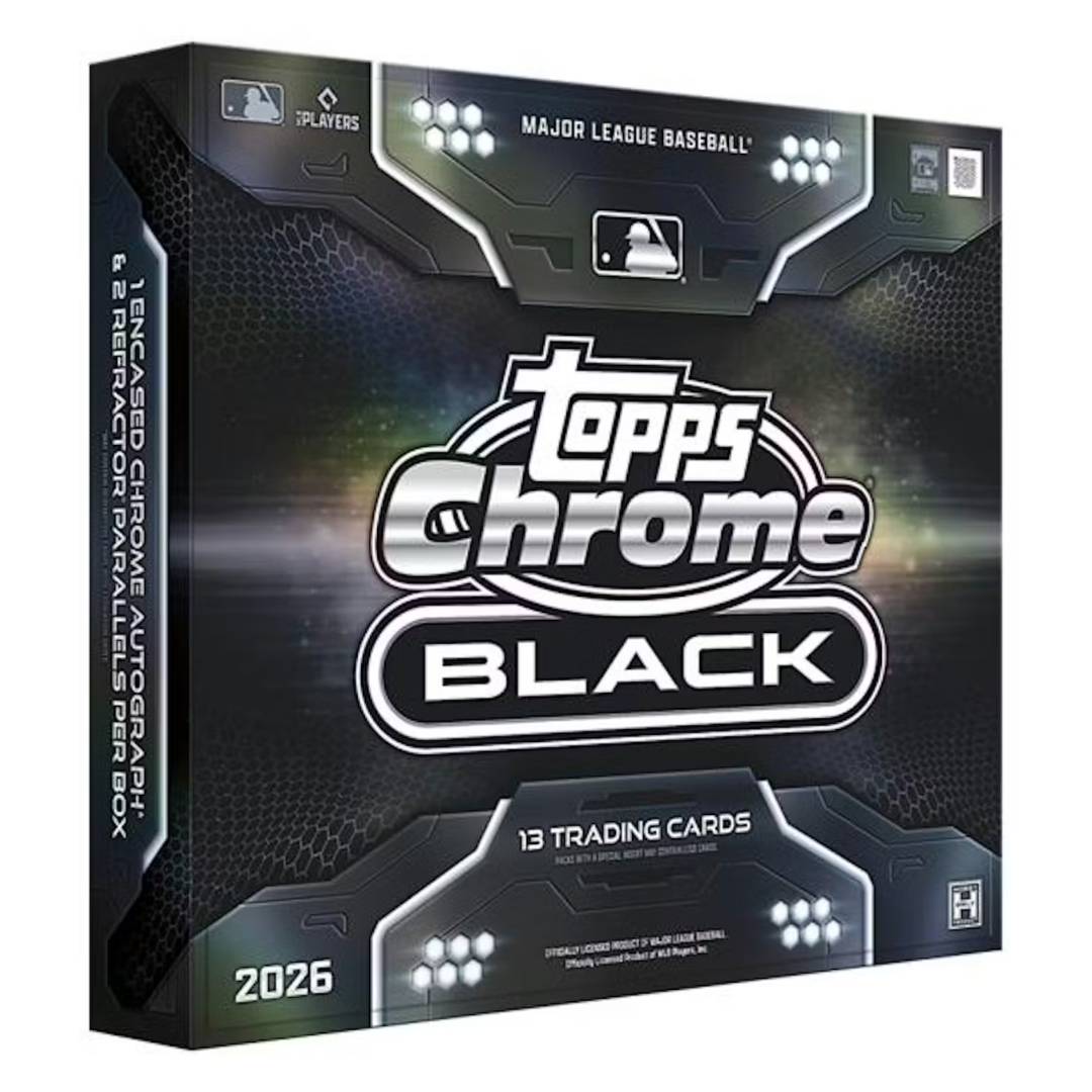 2026 Topps Chrome Black Baseball Hobby 12 Box Case