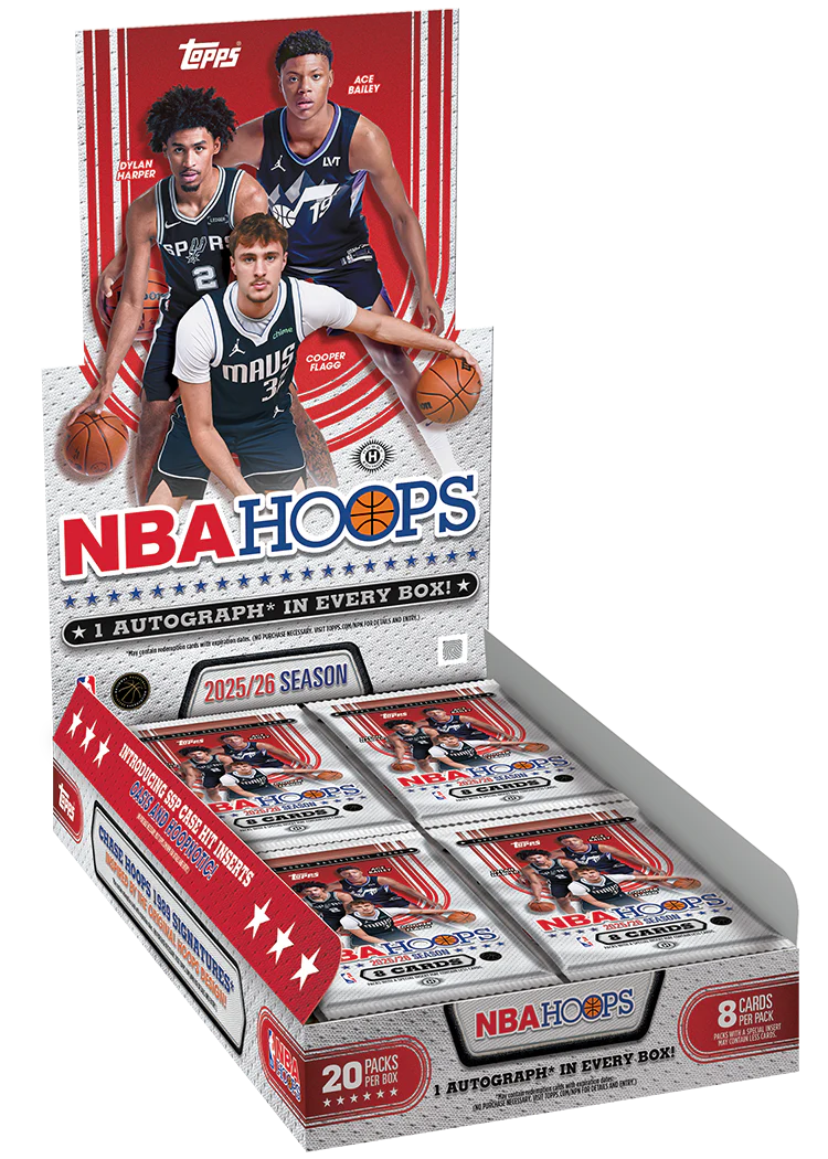 2025/26 Topps NBA Hoops Basketball Hobby 12 Box Case