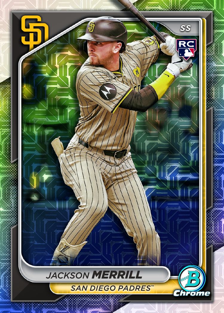 2024 Bowman Chrome Mega Box Baseball Card Checklist Diamond Cards