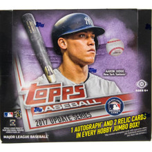 2017 Topps Update Series Baseball Jumbo Box - Free Shipping