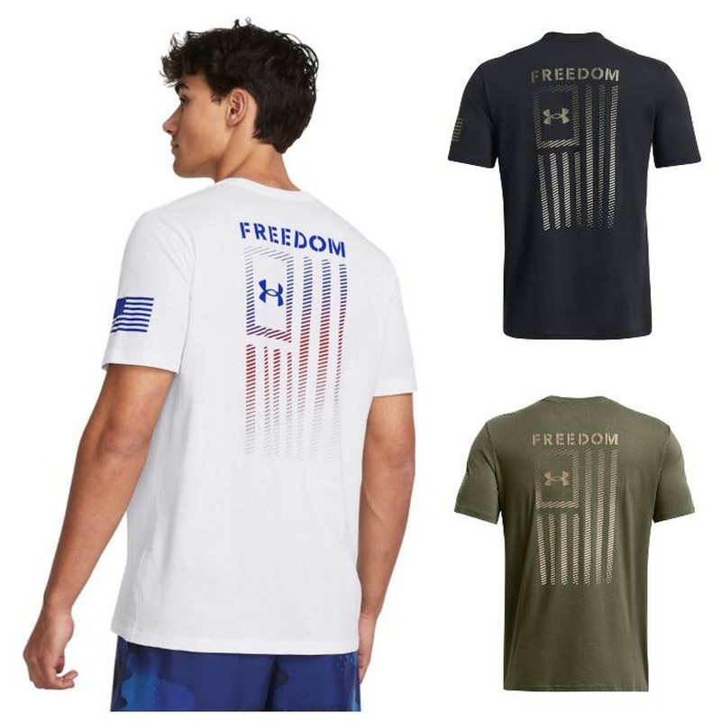 UNDER ARMOUR  &イングランドのＴシャツ Under Armour 1382973 Men's UA Freedom Flag Gradient T-Shirt - CopsPlus