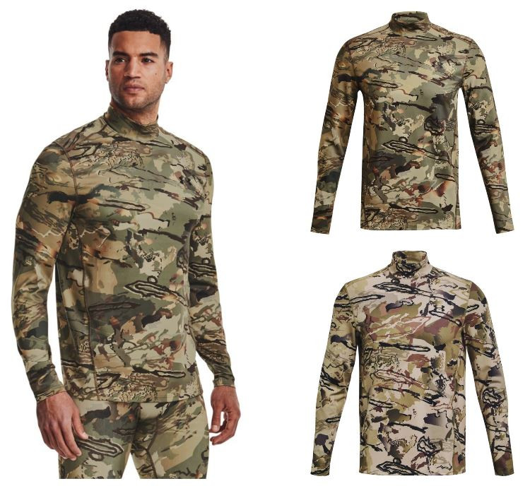 175【BRIEFING 】CAMO JQ CREW NECK KNIT