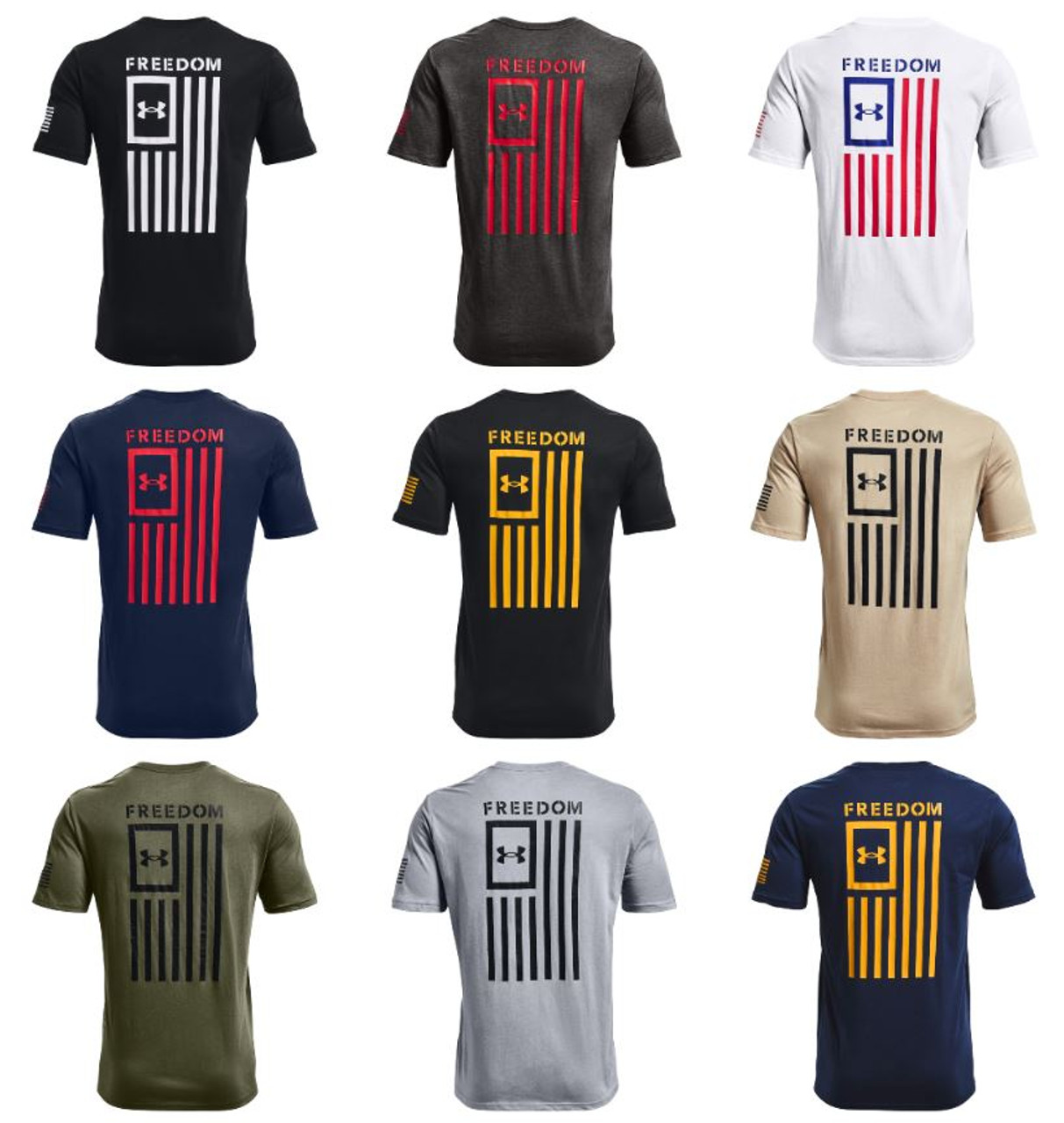 Under Armour 1370810 Men's UA Freedom Flag T-Shirt - CopsPlus Under Armour 1370810 Men's UA Freedom Flag T-Shirt - CopsPlus