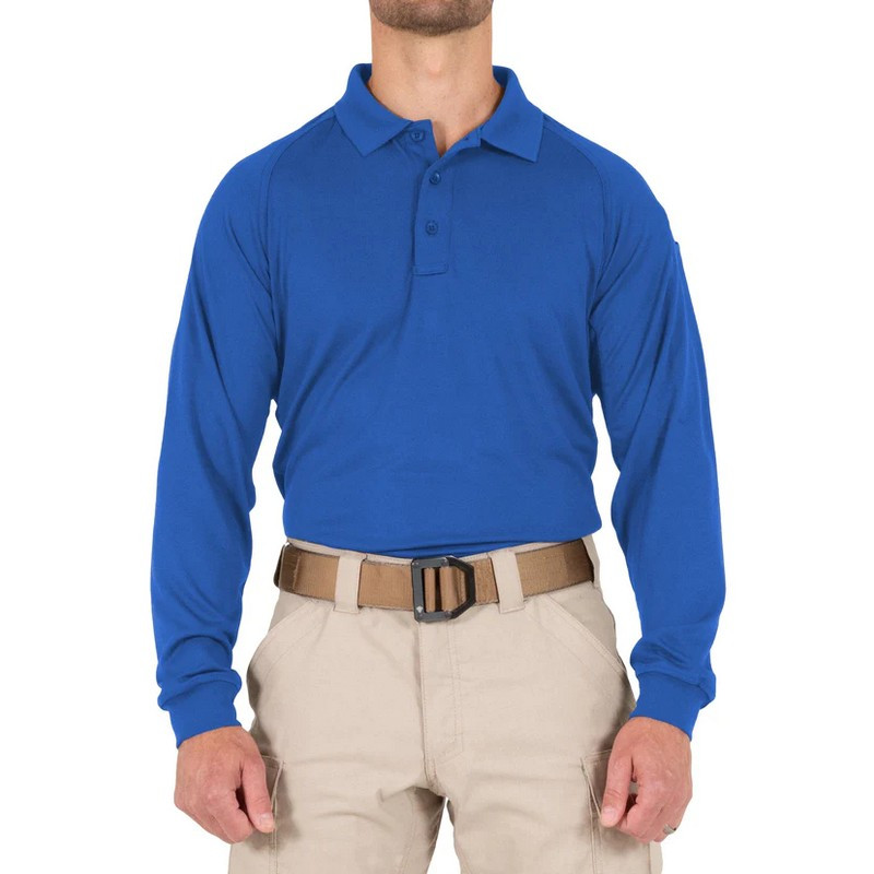 First Tactical 111503 Men's Performance Long Sleeve Polo - CopsPlus