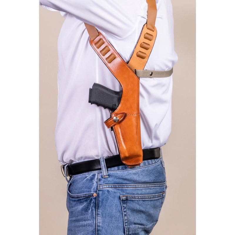 Bianchi Model X15 Vertical Shoulder Holster w/ Thumbsnap Closure