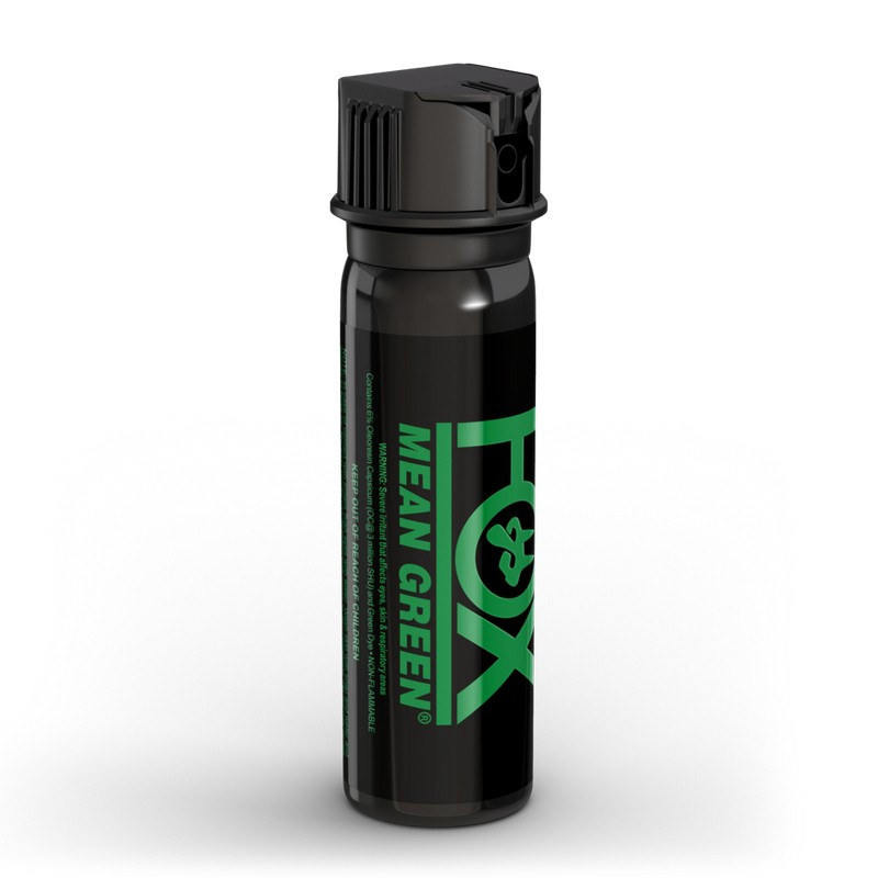 Fox Labs Mean Green Flip Top 6% H20C Defense Pepper Spray - CopsPlus