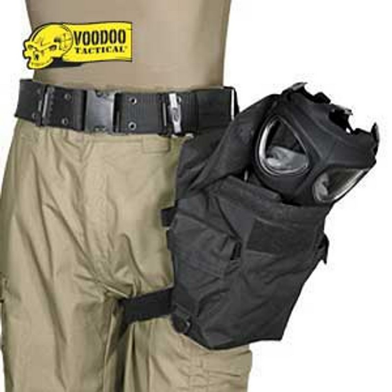Voodoo Tactical 20-9230001000 Deluxe Drop Leg Gas Mask Carrier
