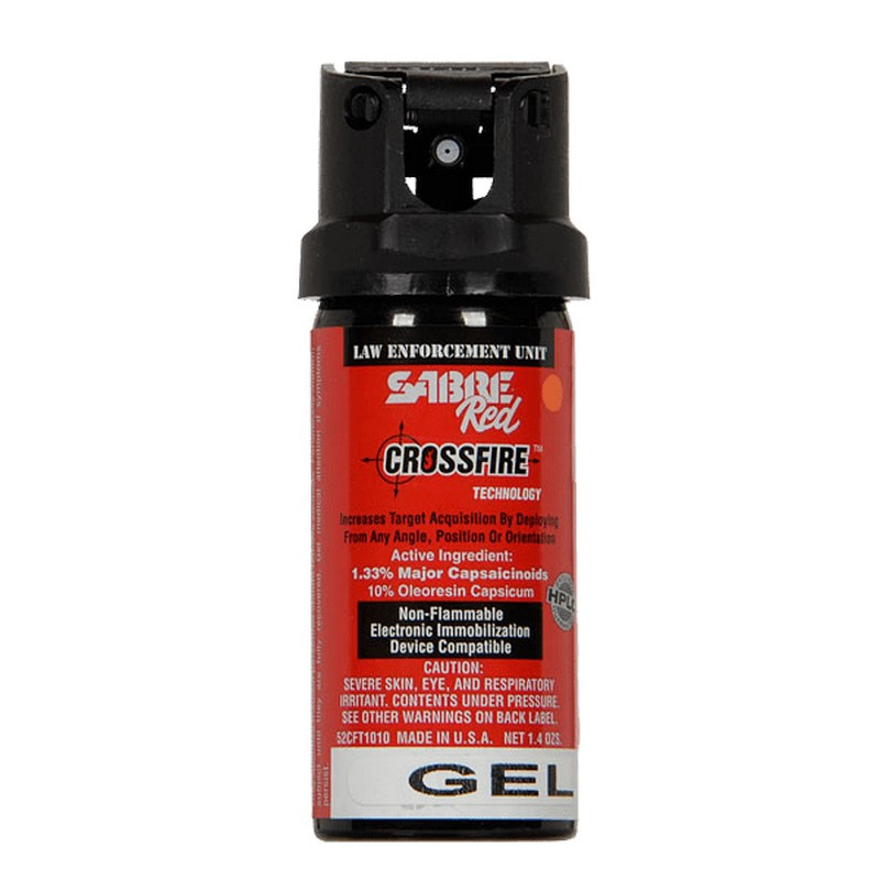 Sabre Red 52CFT1010-GEL Crossfire Gel (MK-2) Pepper Spray, 1.33