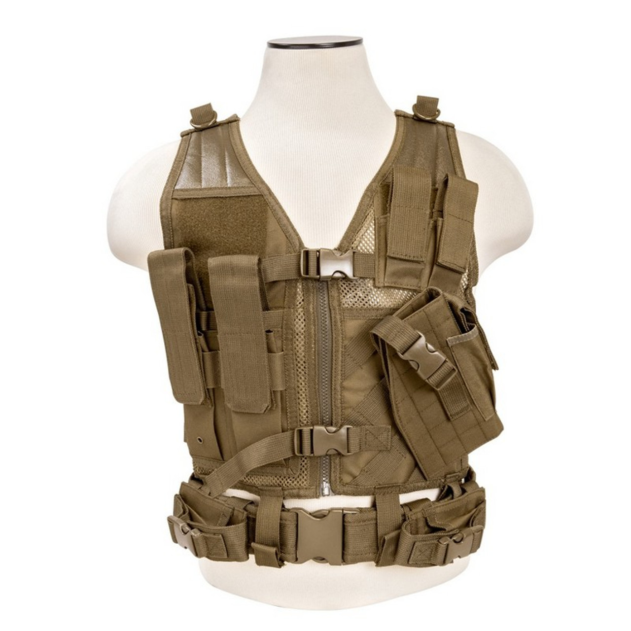 NcStar CTV2916 Fully Adjustable Tactical Vest - CopsPlus