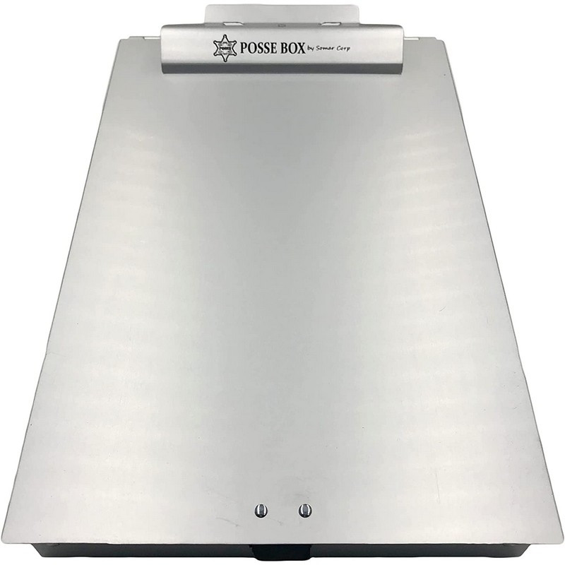 Posse Box PB-37C Aluminum Bottom Opening Two-Compartment Clipboard