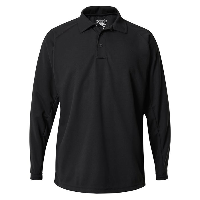 Vertx VTX4020P Men's Coldblack Long Sleeve Polo Shirt - CopsPlus