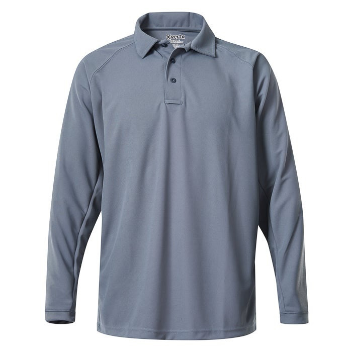 Vertx VTX4020P Men's Coldblack Long Sleeve Polo Shirt - CopsPlus