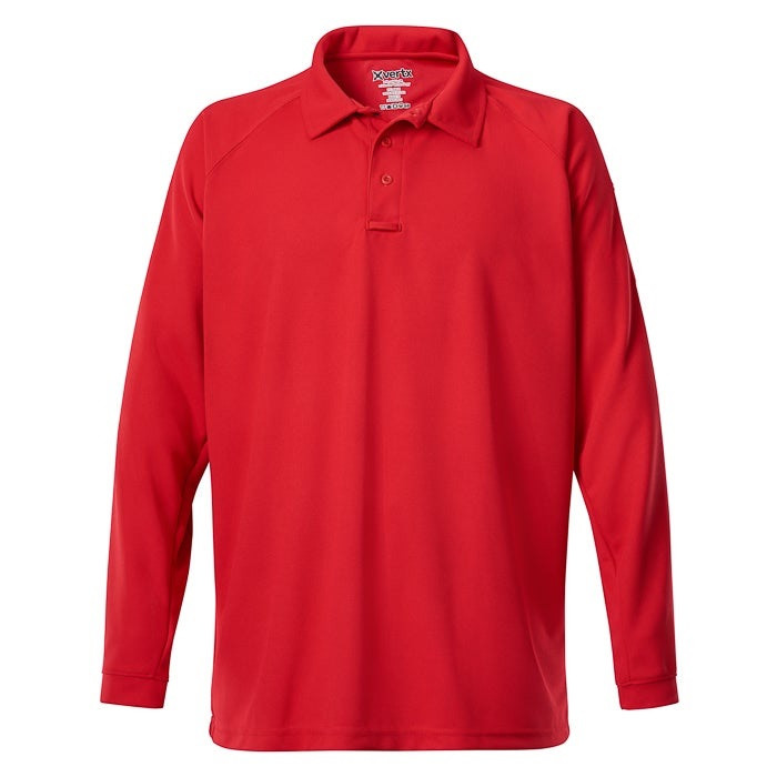 Vertx VTX4020P Men's Coldblack Long Sleeve Polo Shirt - CopsPlus