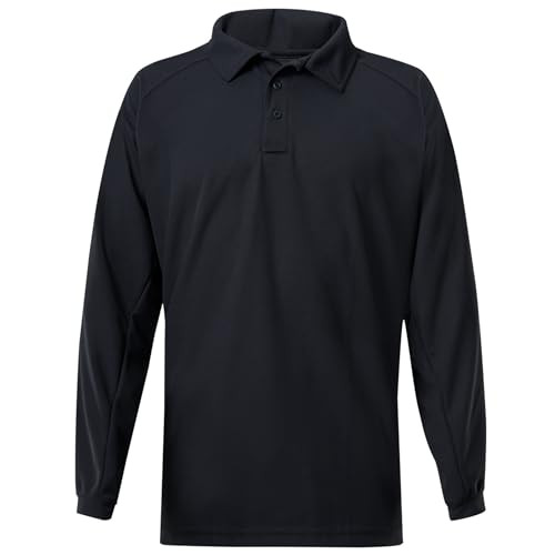 Vertx VTX4020P Men's Coldblack Long Sleeve Polo Shirt - CopsPlus