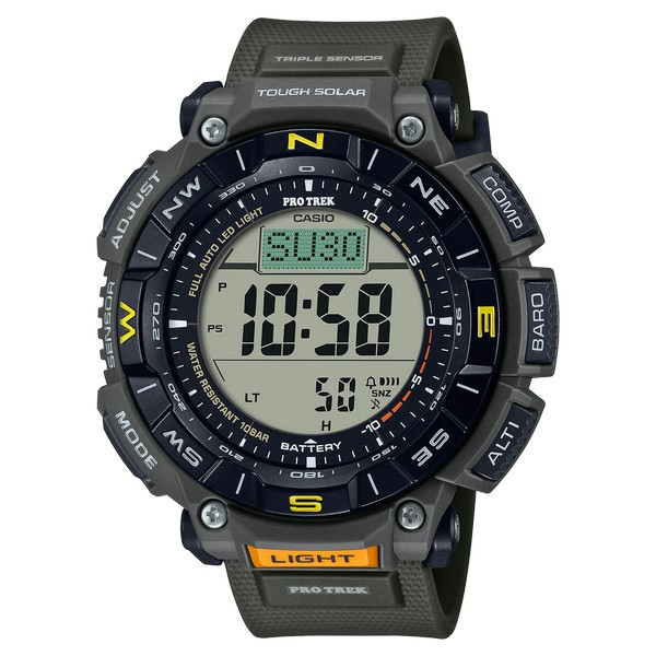 ずるずる坊主PRO TREK TRIPLE SENSOR デジタル腕時計 Casio Pro Trek Solar Triple Sensor Watch - CopsPlus
