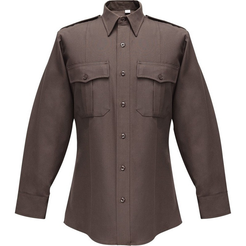 Flying Cross Men's Command 100% Polyester Long Sleeve Shirt with