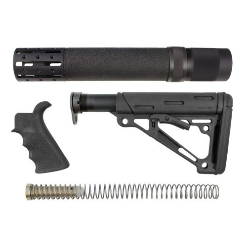 Hogue OverMolded Beavertail Grip, Rifle Length Forend