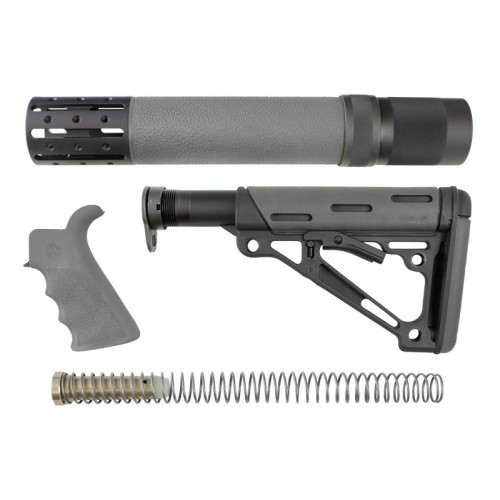 Hogue OverMolded Beavertail Grip, Rifle Length Forend