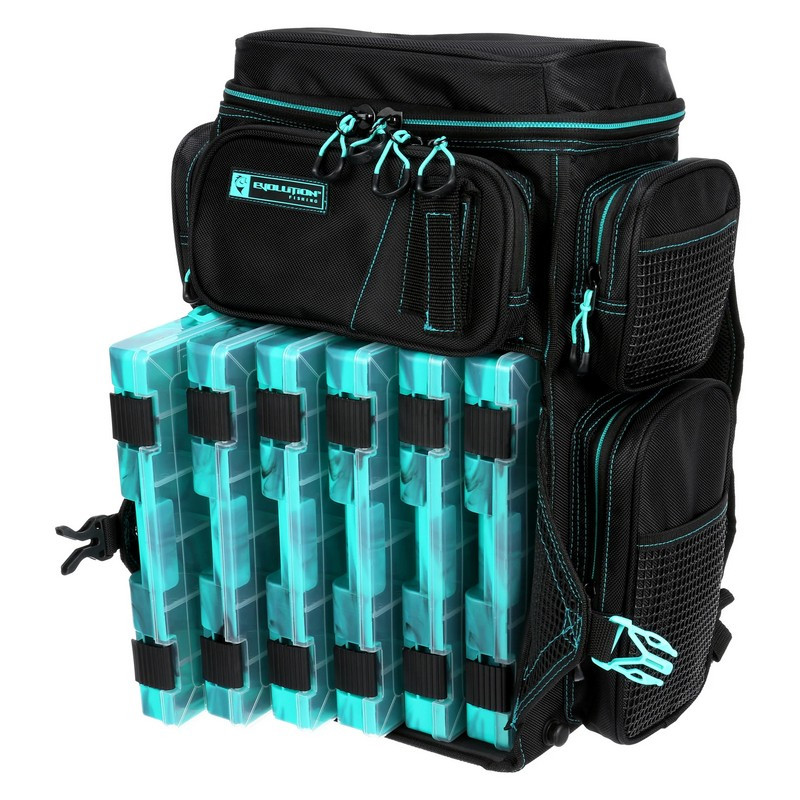 Evolution Outdoor Drift Series 3600 Tackle Backpack with Rod