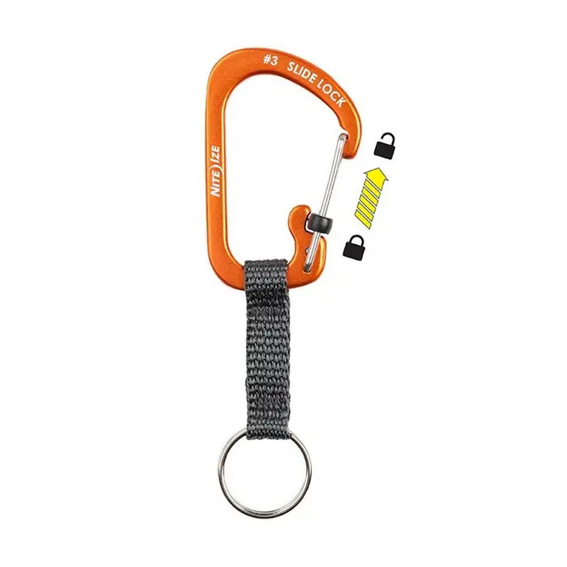 Nite Ize SlideLock® Key Ring Aluminum, Size #3 - CopsPlus