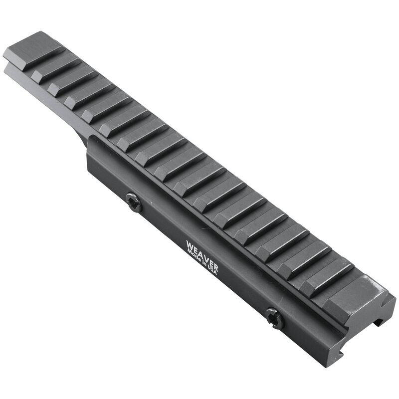 Weaver Scope Riser Weaver 99675 Flattop Riser Rail, 20 MOA, Black - CopsPlus