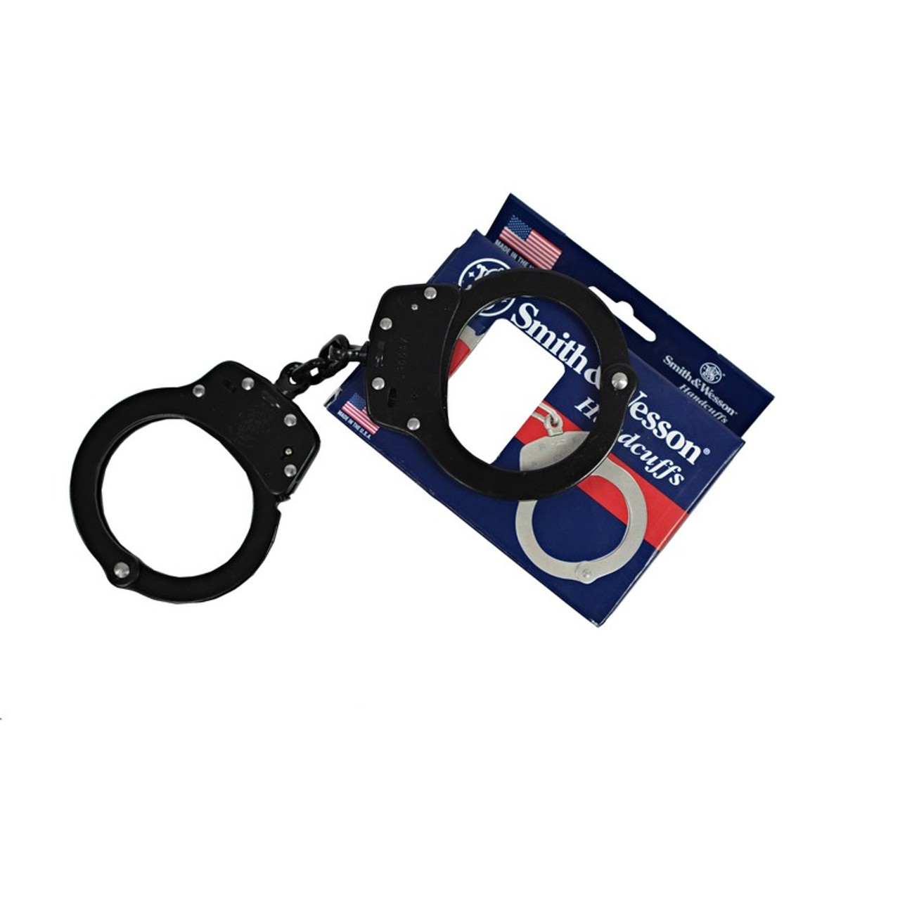 個人装備 Smith & Wesson  HANDCUFF   M100 (BLACK) Smith & Wesson Model 100 Chain-Linked Handcuffs & Keys M100