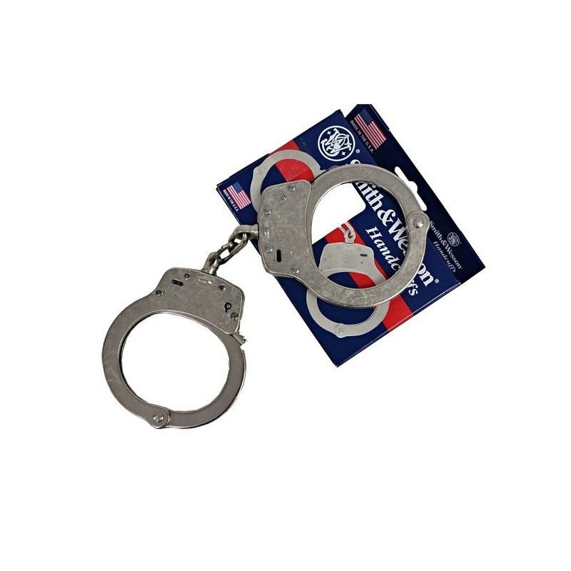 Smith & Wesson 手錠 Handcuffs(本物) Smith & Wesson Model 100 Chain-Linked Handcuffs & Keys M100 Cuffs