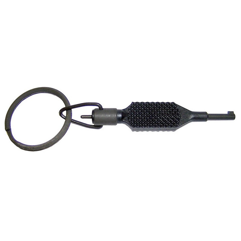 Zak Tool ZT9P Polymer Flat Knurled Handcuff Key w/ Swivel Key Ring